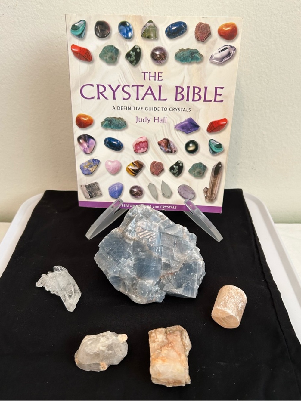 Crystal Bible: A Definitive Guide to Crystals Crystal Set -large Blue Calcite